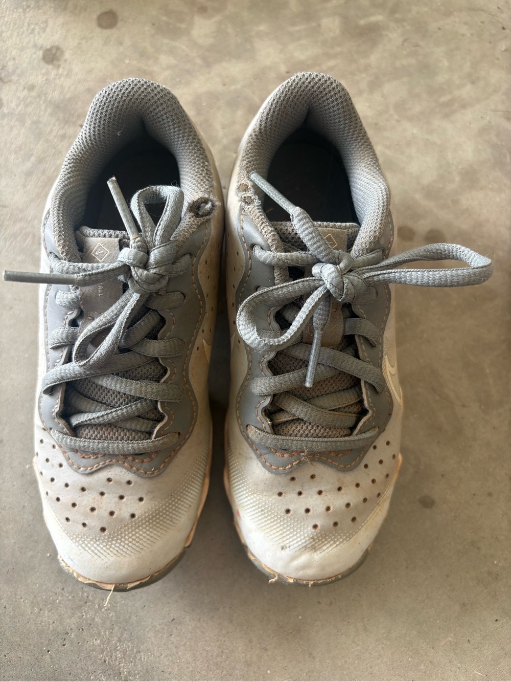 Nike Kids Gray Mesh Sneakers